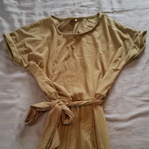 Capped sleeve dress
